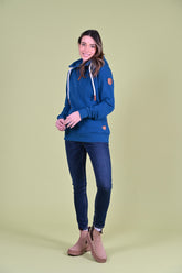 Ivy Half-Zip Hoodie Real Teal